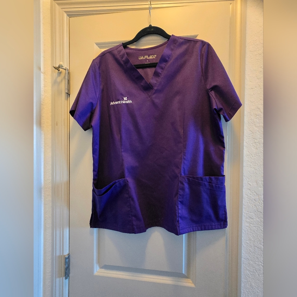 Purple Women's Scrub Top